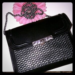 🌸Dannijo metallic raffia convertible clutch